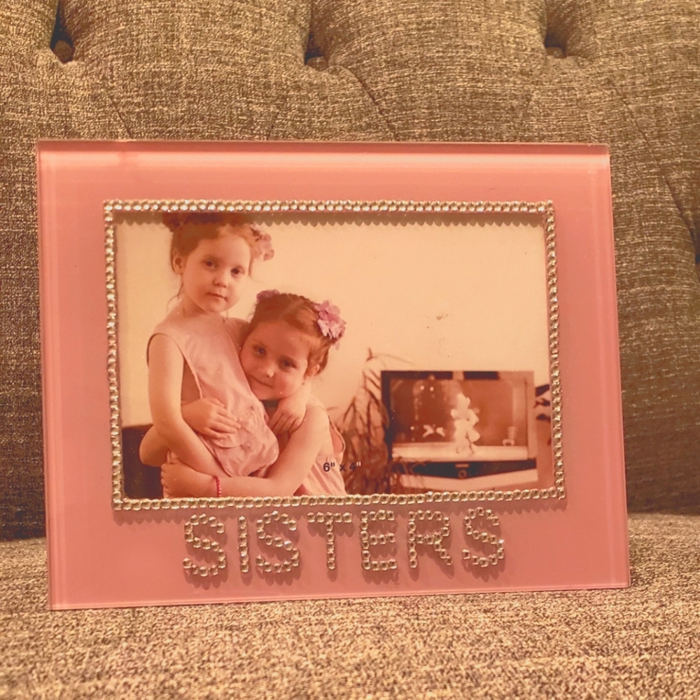 Sister Phoro Bling Rhinestone Frame 6" X 4".